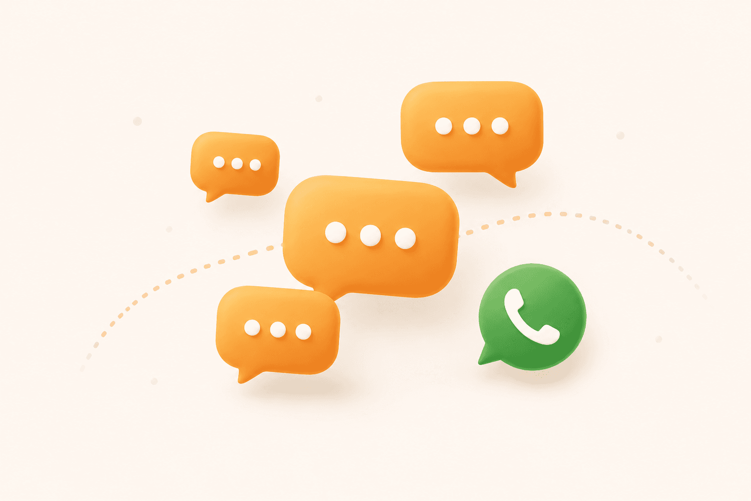 Separate messages illustration